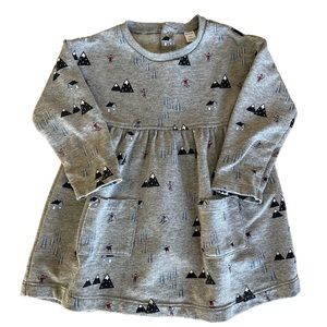 Petit Lem cotton ski themed dress size 24 months